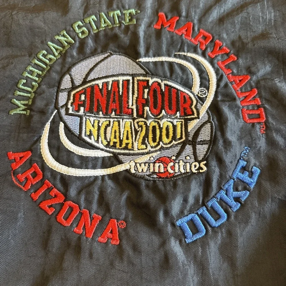 Vintage Champion XL NCAA 2001 Final Four Twin Cities Windbreaker Jacket Duke